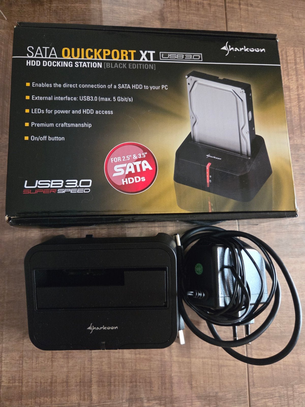 Sharkoon SATA QuickPort XT USB 3.0 HDD Docking Station, Sharkoon, Server, HDD, Ophalen of Verzenden