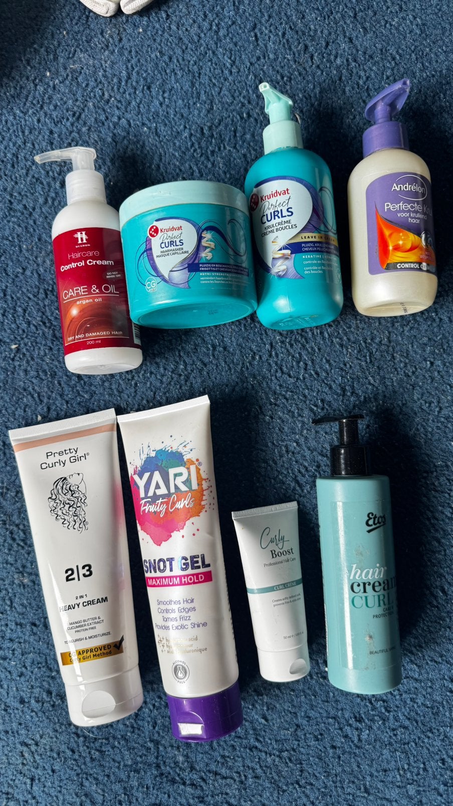 Krullen haircare pakket, Ophalen of Verzenden, Gebruikt, Gel, Wax, Haarlak of Mousse