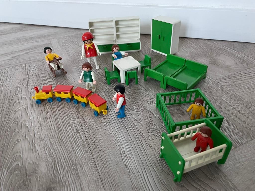 Playmobil, vintage kinderdagverblijf set 3417 en 3593, Ophalen of Verzenden, Gebruikt, Complete set