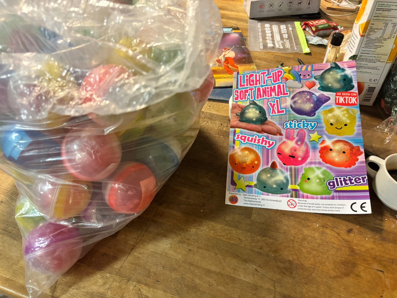 Automaten vulling soft animal tiktok xl 2€ ballen, Ophalen, Zo goed als nieuw