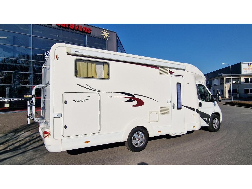 Eura Mobil Profila 720 EB AUTOMAAT enkele bedden dub.bodem, Caravans en Kamperen, Campers, Automaat, Hordeur, Ringverwarming, Fiat