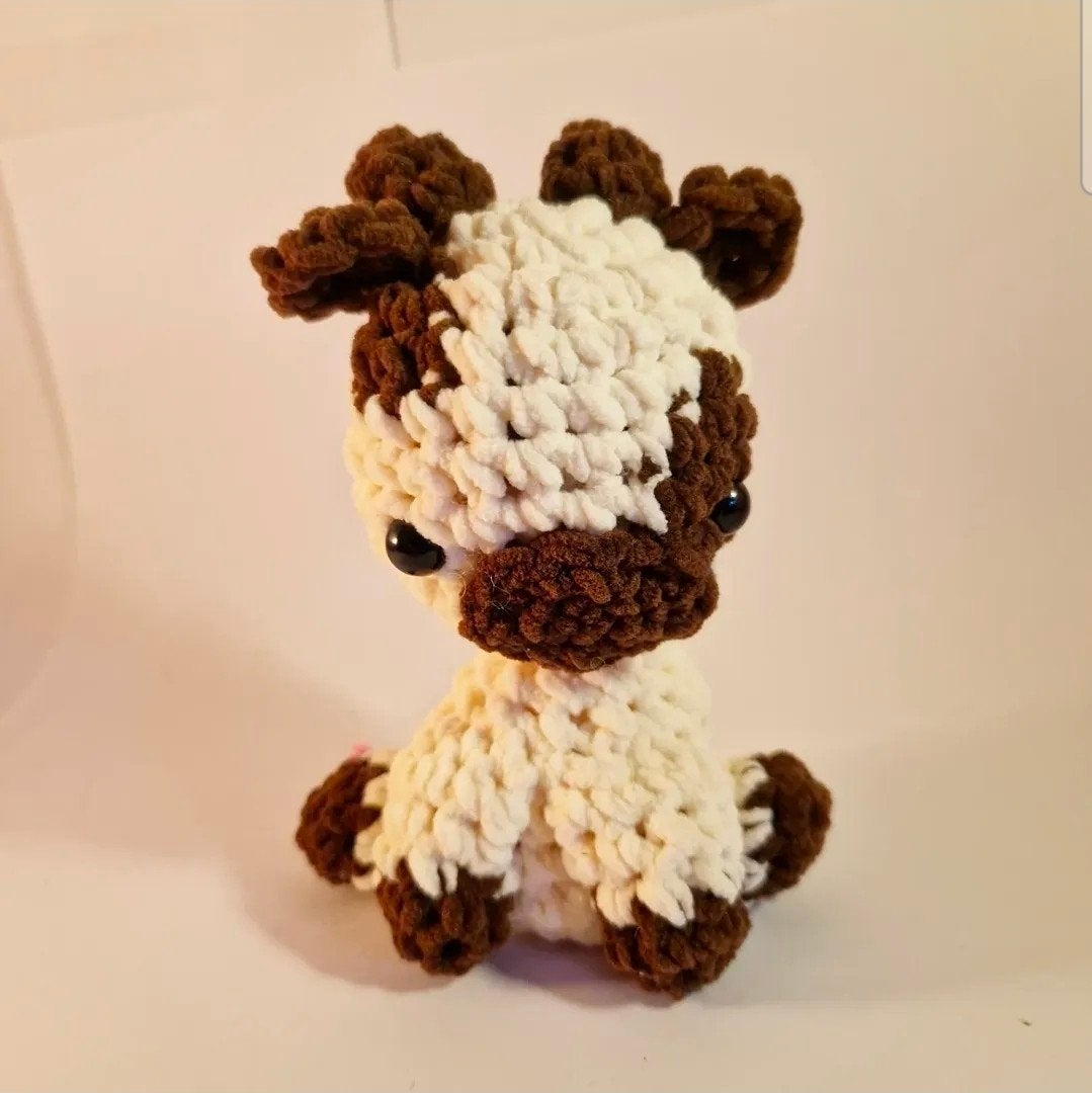 handgemaakte knuffel koe, Ophalen of Verzenden, Nieuw, Haken, Overige typen