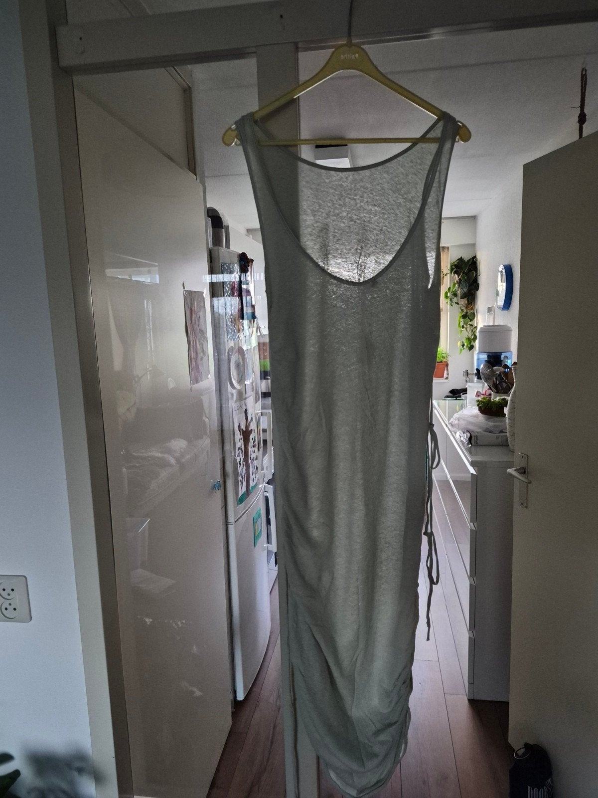 Aparte lichtgroene Jurk mt M, Kleding | Dames, Jurken, Maat 38/40 (M), Ophalen of Verzenden, Knielengte, Braez