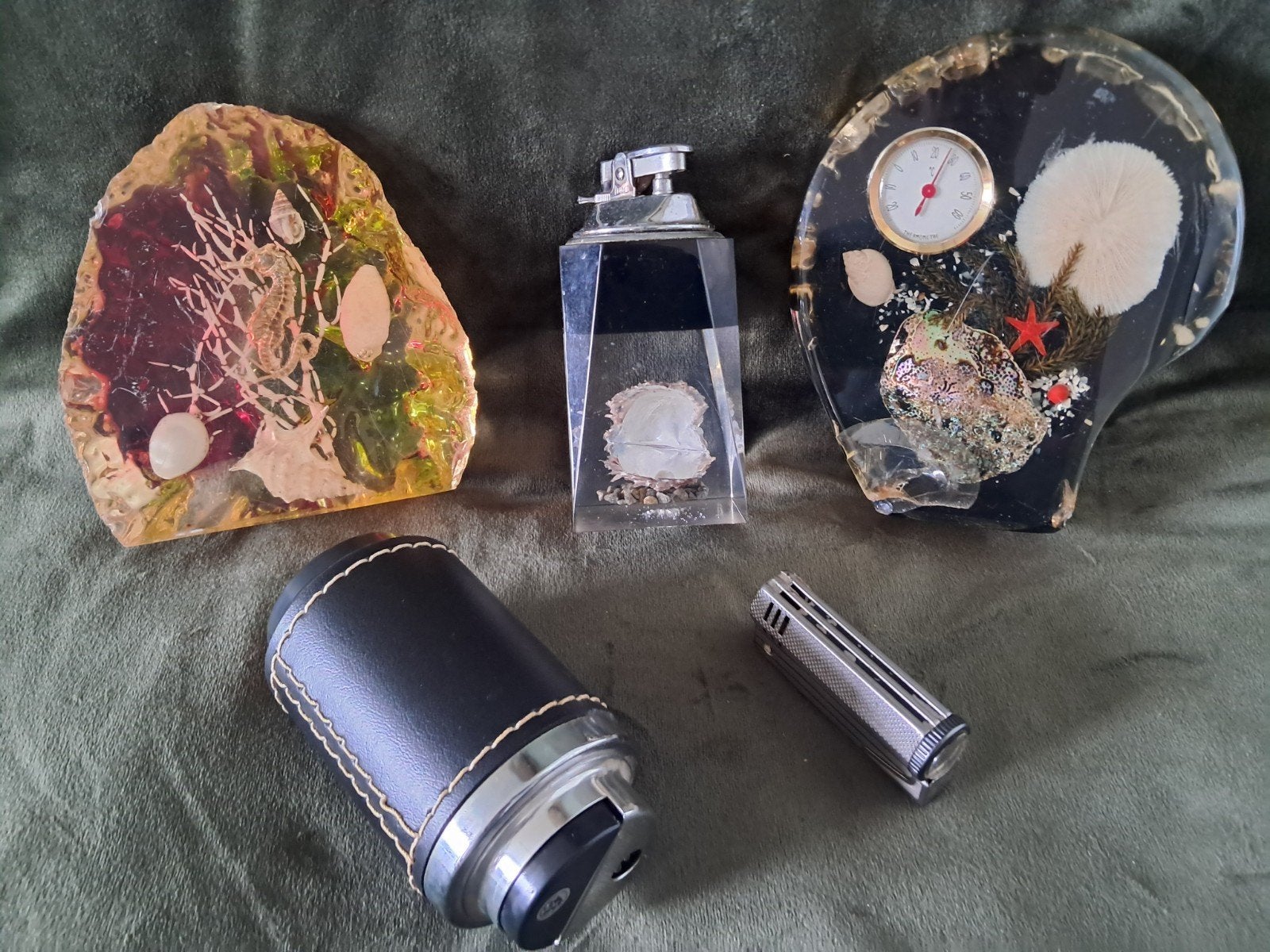 Drie aanstekers w.o. Imco en twee plastic sculpturen, Antiek en Kunst, Ophalen of Verzenden