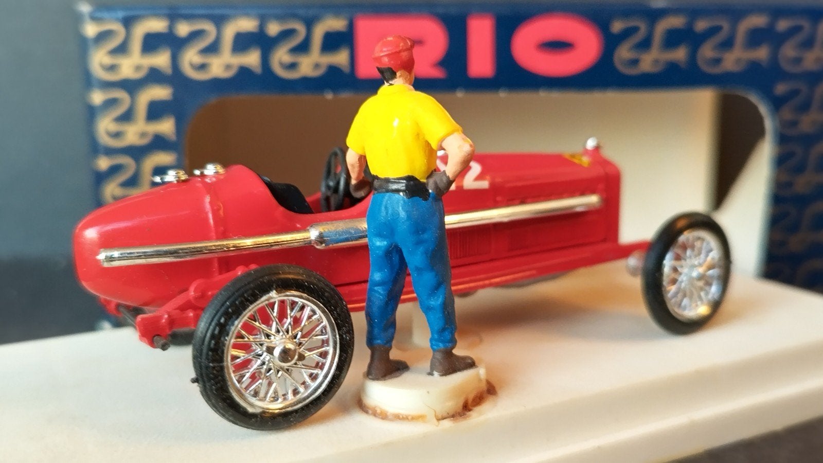 Alfa Romeo Tipo B Scuderia Ferrari Nuvolari 1:43 Rio Pol, Overige merken, Auto, Verzenden, .