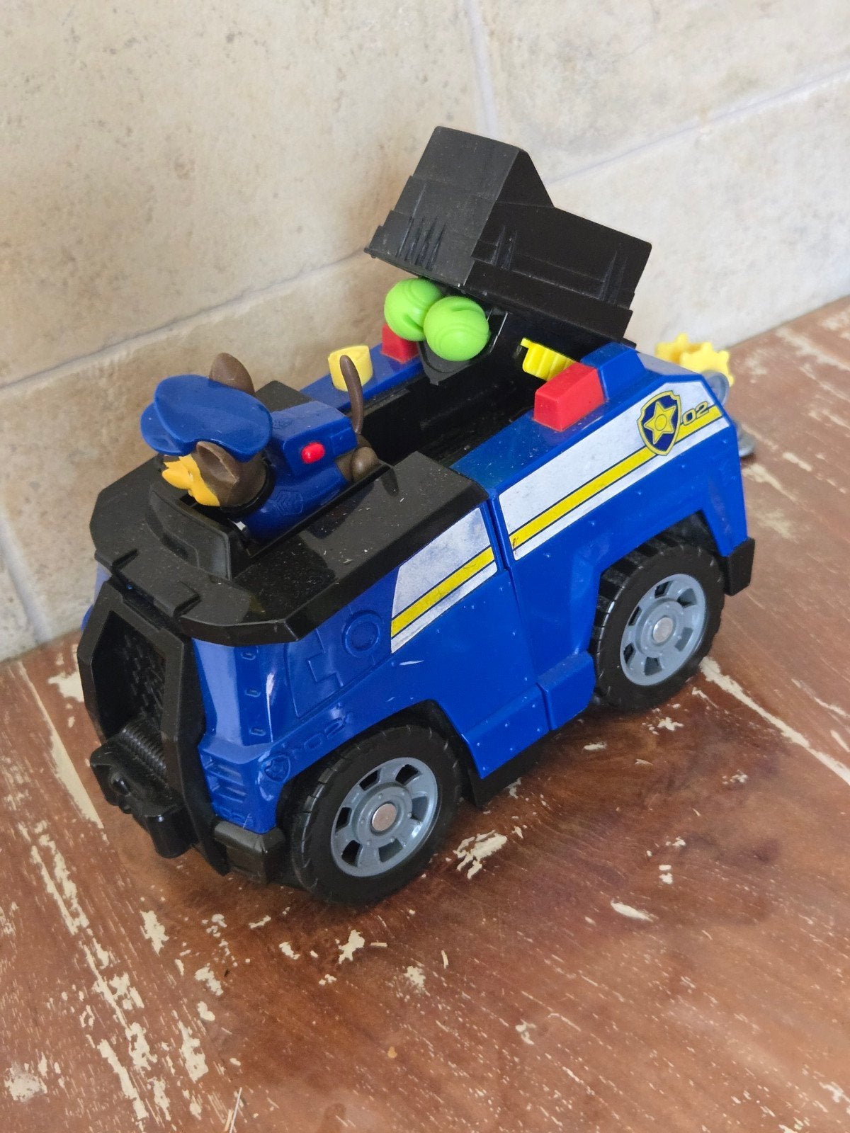 Paw Patrol 2-in-1 voertuig met figuren, Ophalen of Verzenden, Zo goed als nieuw