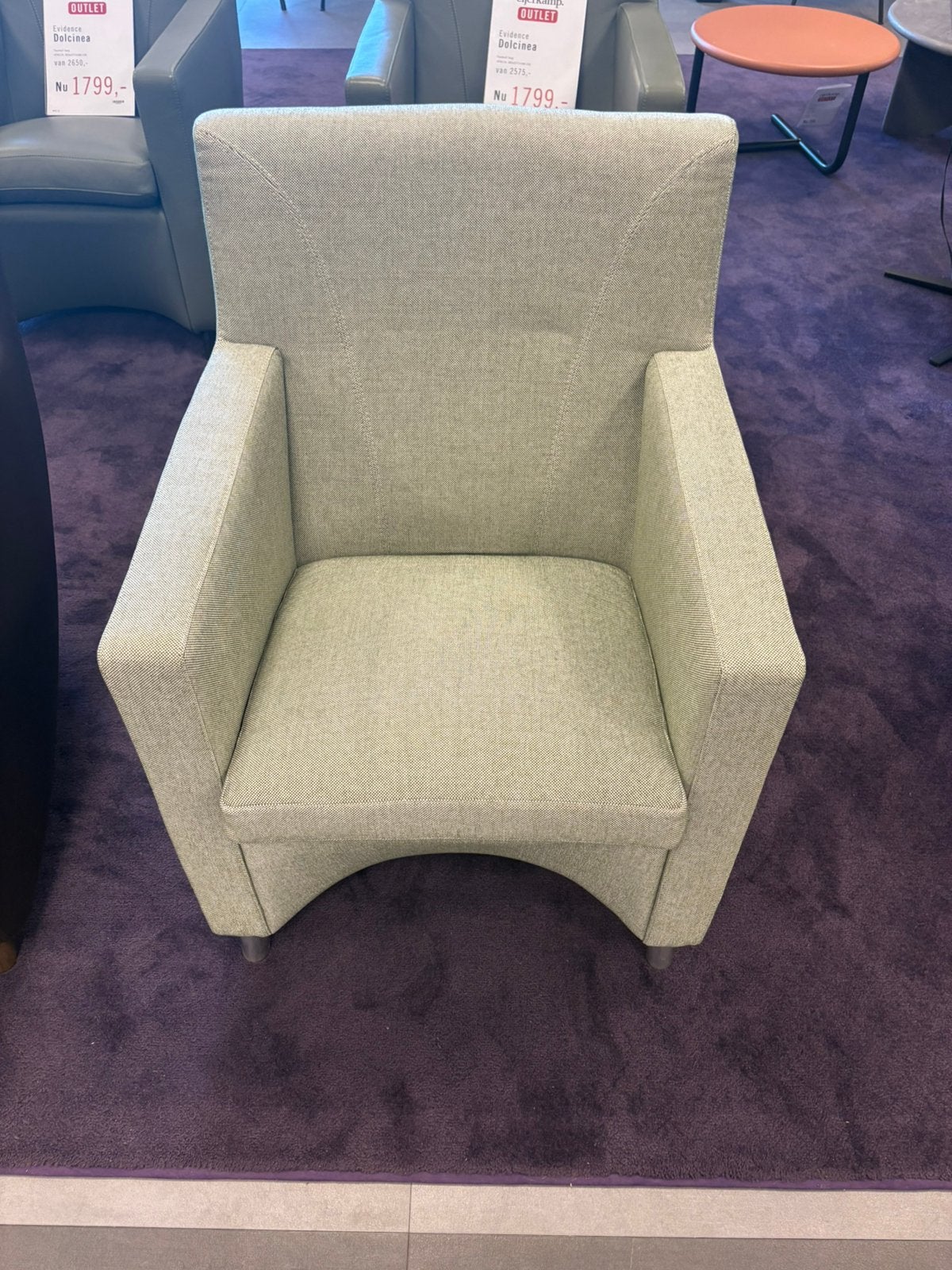 Leolux fauteuil Dolcinea, Ophalen, Zo goed als nieuw, 75 tot 100 cm, 50 tot 75 cm