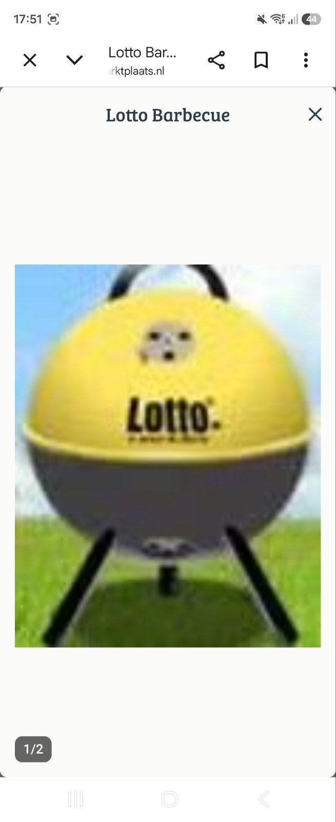 Lotto Barbecue - Compact en Draagbaar, Ophalen, Nieuw, Lotto