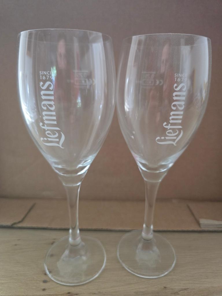 Liefmans bierglazen., Verzamelen, Glas en Borrelglaasjes, Ophalen, Zo goed als nieuw, Bierglas