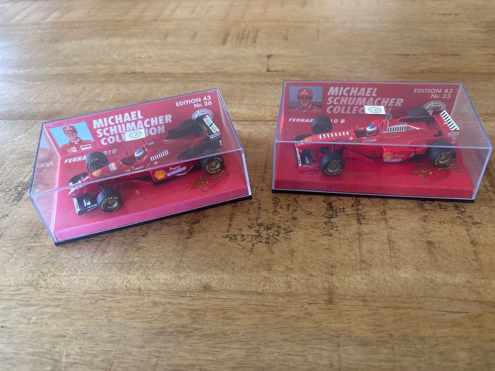 Michael Schumacher Collection Ferrari F310/F310B Schaal 1/43, Ophalen of Verzenden, Zo goed als nieuw, Auto, Overige merken