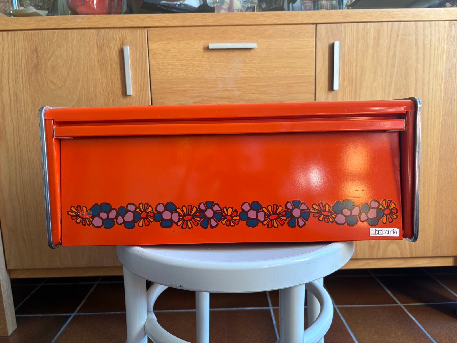 Brabantia retro opbergbox, Antiek en Kunst, Verzenden
