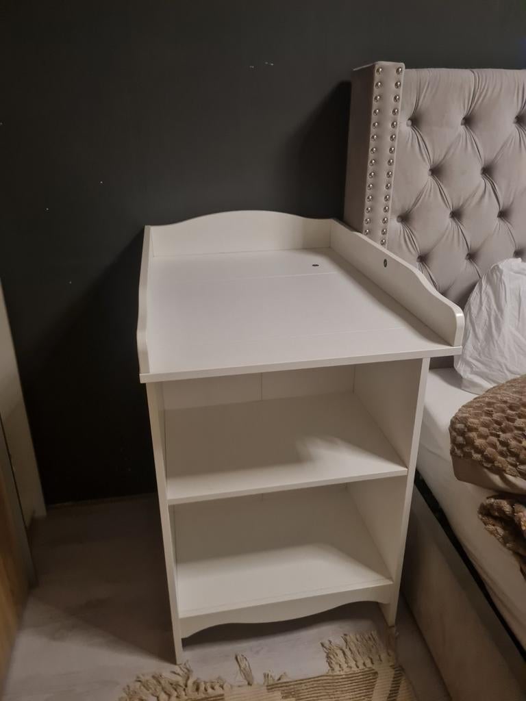 Witte Luiertafel / Verschoonkast met Opstaande Rand, Ophalen, Gebruikt, 50 tot 70 cm, 75 tot 100 cm
