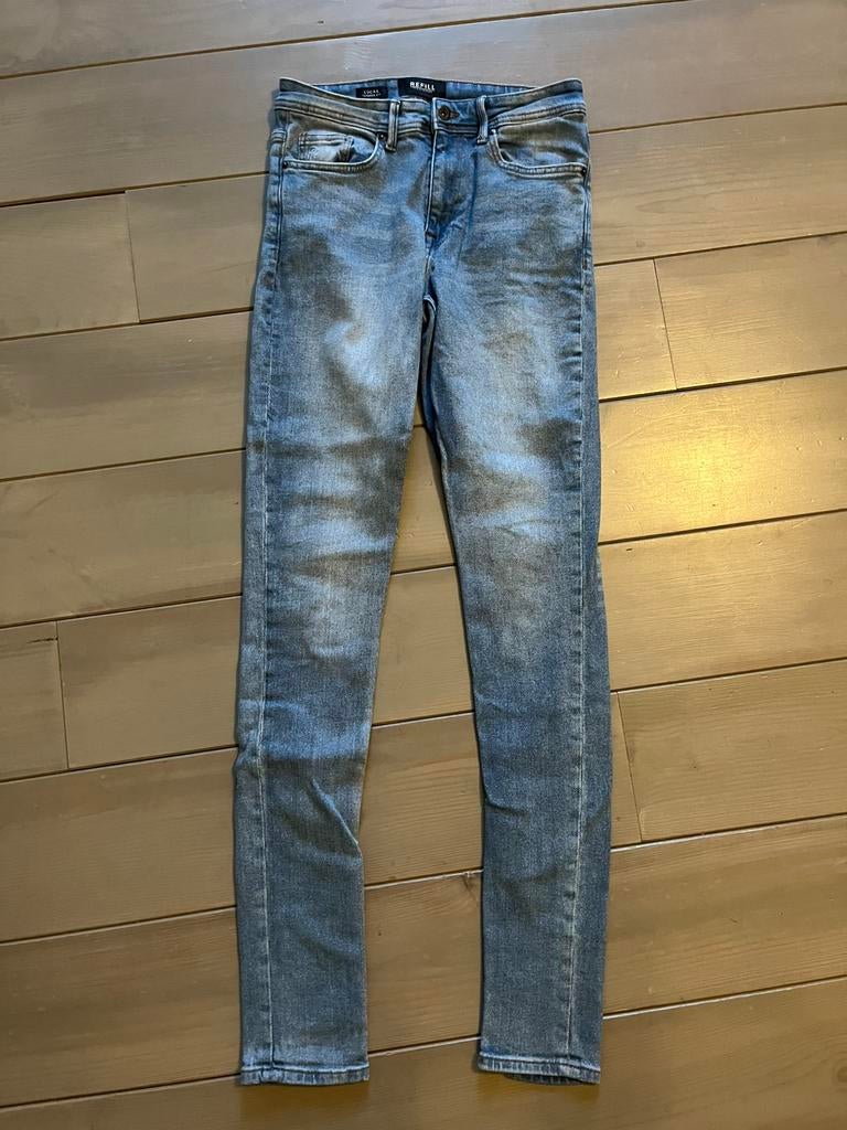 Als nieuw blauwe spijkerbroek Calvin Klein maat 16= 170., Ophalen of Verzenden, Zo goed als nieuw, Jongen, Broek