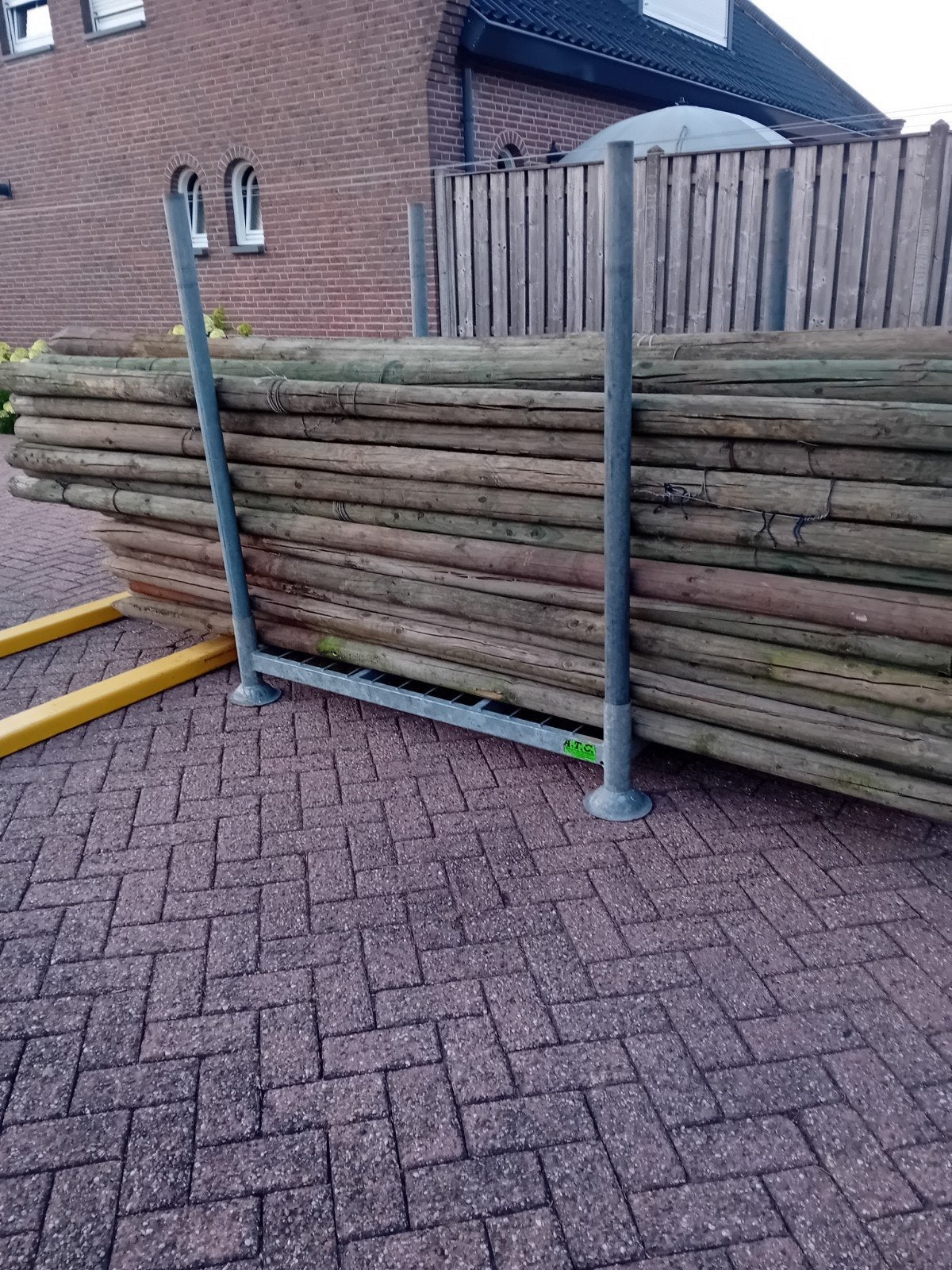 Houten palen 3,5m, 8-10cm doorsnede, zonder punt, Ophalen, Gebruikt, 250 cm of meer, Palen