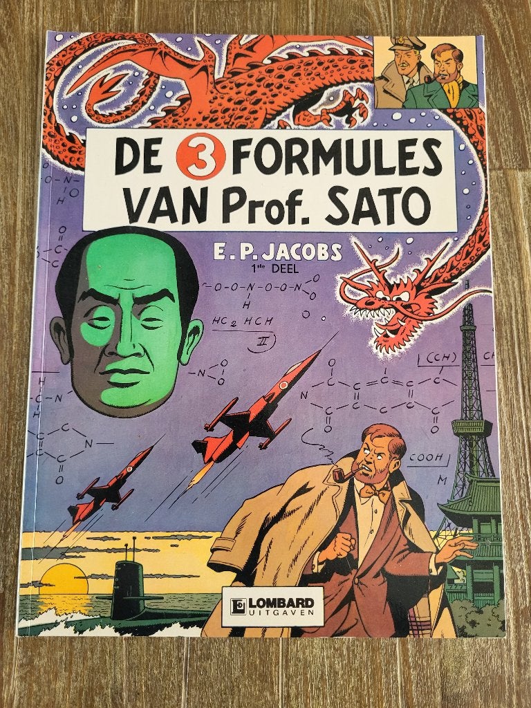 De 3 formules van dr Sato -  Edgar P. Jacobs, Edgar P. Jacobs, Eén stripboek, Ophalen of Verzenden, Zo goed als nieuw