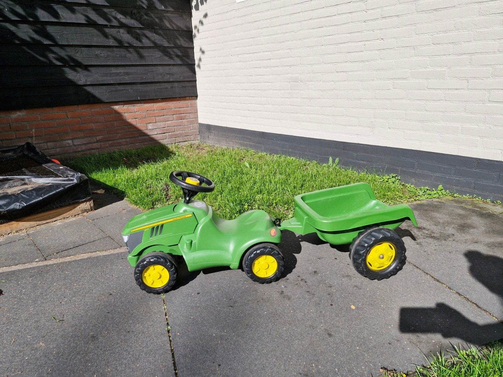John deere looptractor met (grote) kar, Kinderen en Baby's, Ophalen, Zo goed als nieuw, Overige merken