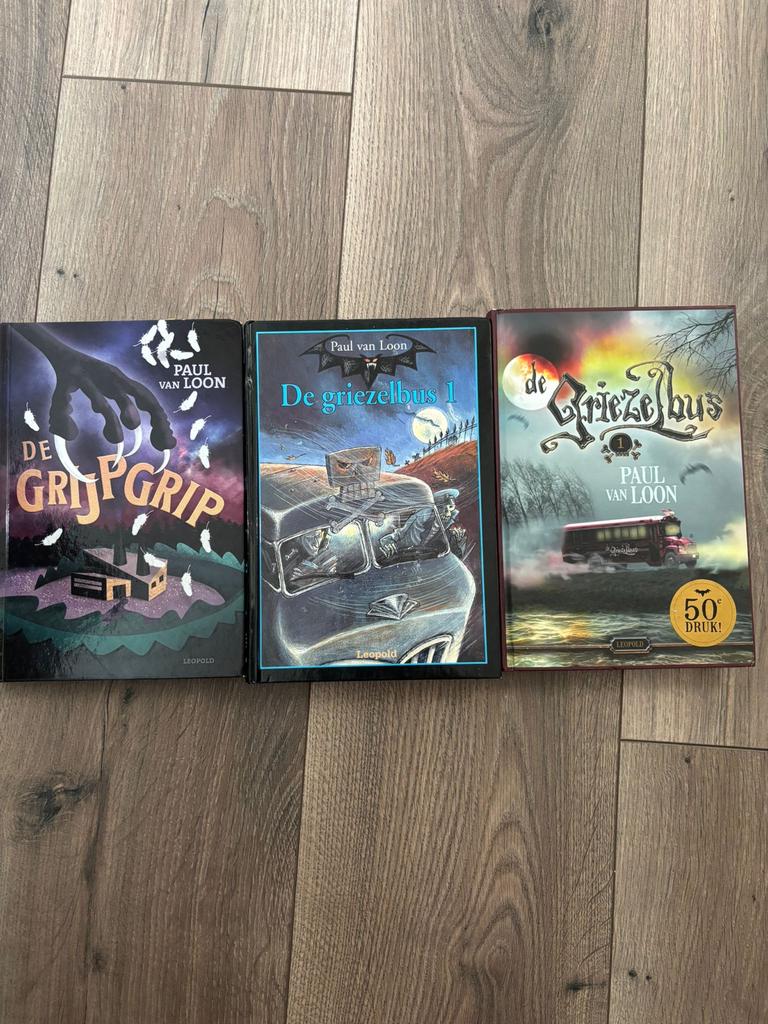 Paul van Loon Griezelbus & Grijpgrip Boeken (3 stuks), Ophalen of Verzenden, Gelezen, Fictie