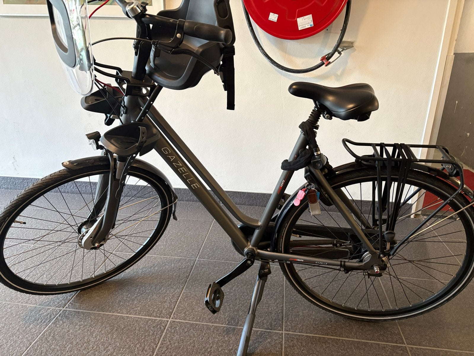 Gazelle Vento damesfiets met fietsstoeltje