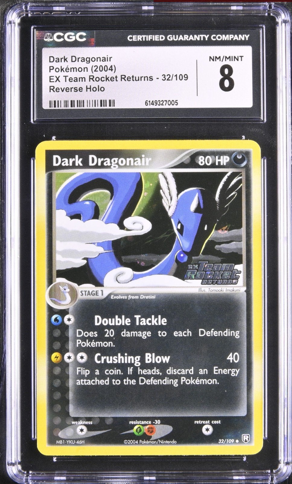 Dark Dragonair Pokémon (2004) Reverse Holo CGC 8 NM/MINT, Hobby en Vrije tijd, Verzamelkaartspellen | Pokémon, Ophalen of Verzenden