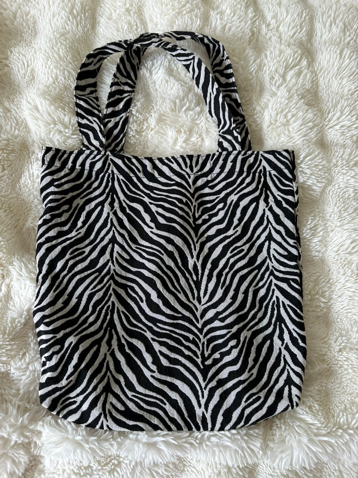 Zebraprint shopper, Ophalen of Verzenden, Zo goed als nieuw, Wit, Shopper