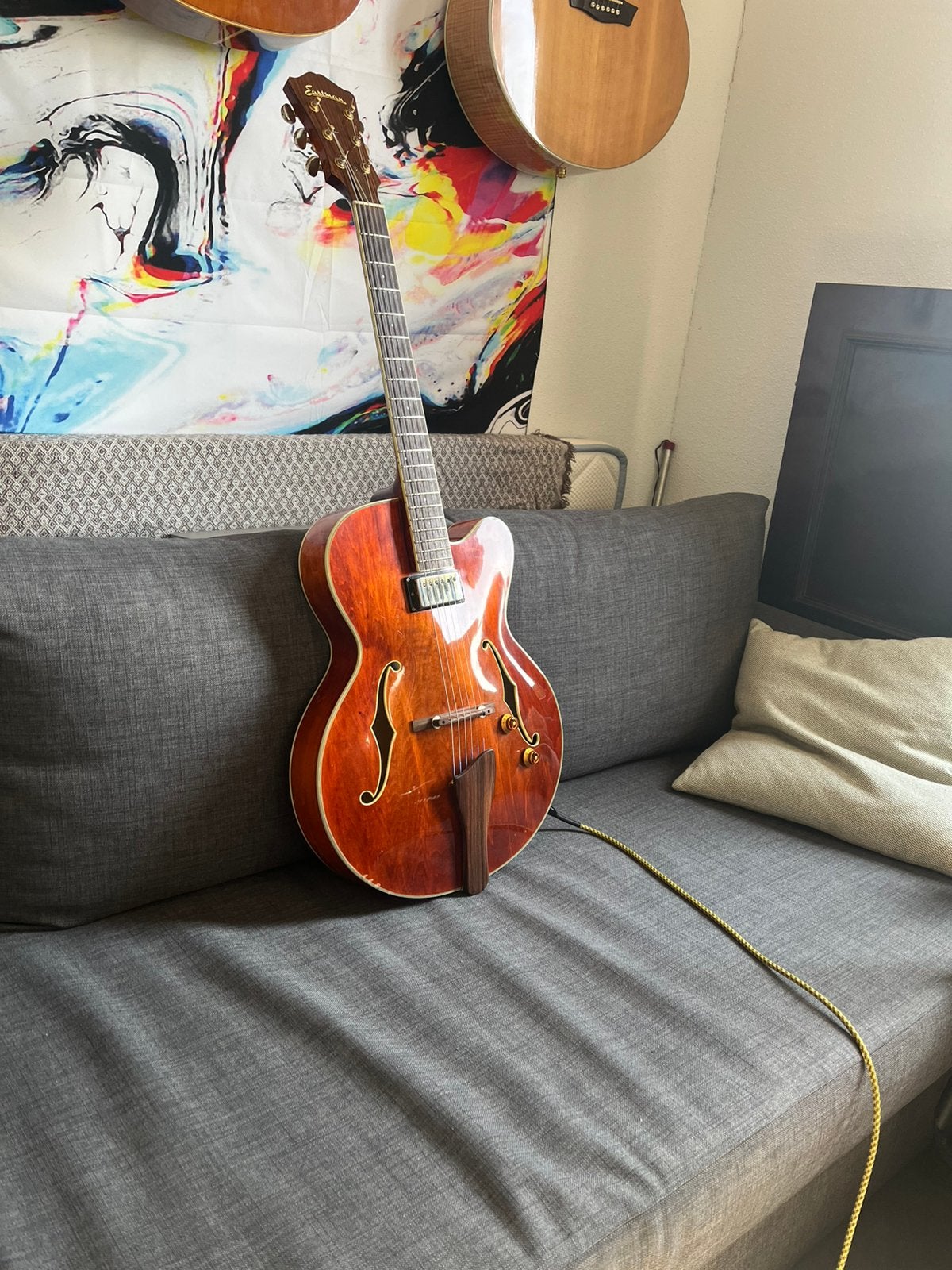 Eastman AR403CE met Seymour Duncan Antiquity upgrade, Ophalen of Verzenden, Zo goed als nieuw, Hollow body, Overige merken