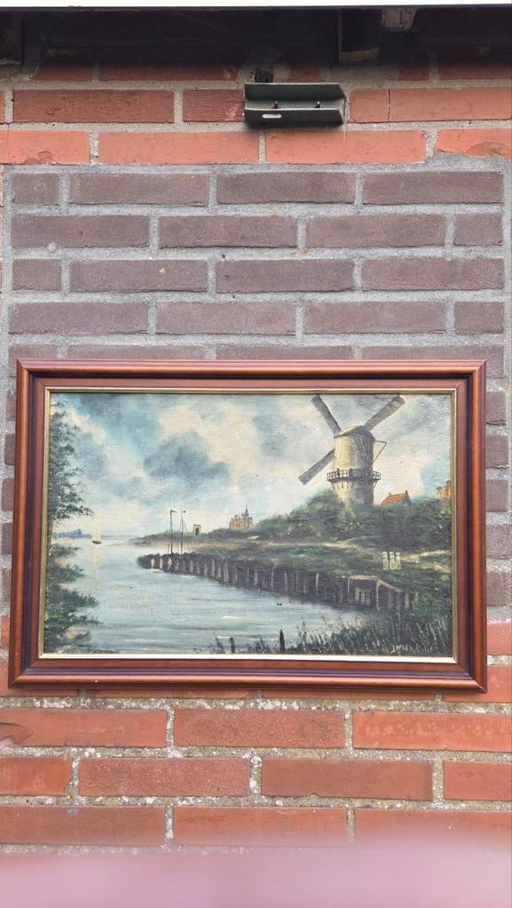 Oude schilderij olie verf, Ophalen of Verzenden