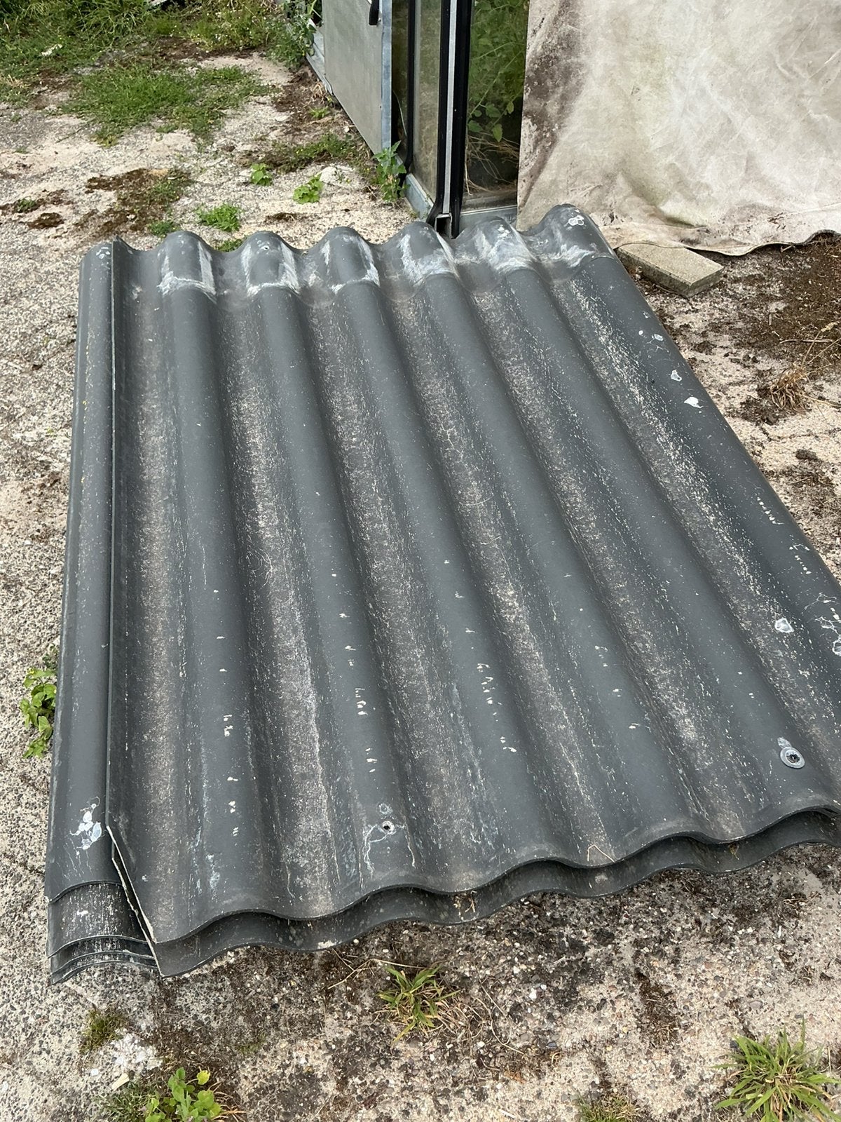 Asbest vrije golfplaten, Ophalen, Zwart, Zo goed als nieuw, 15 m² of meer
