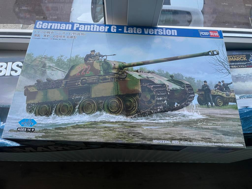 German Panther G- Late version bouwmodel Hobby Boss, Ophalen of Verzenden, Zo goed als nieuw, Groter dan 1:32, Overige merken