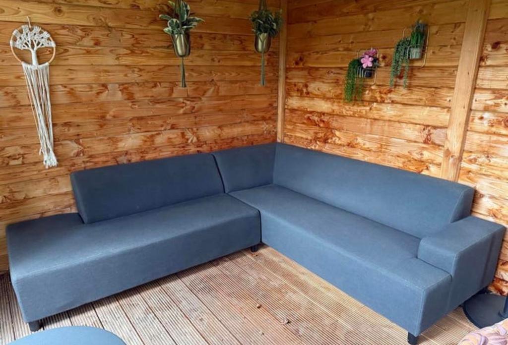 Jysk outdoor lounge bank antraciet ZGAN, Tuin en Terras, Tuinsets en Loungesets, Ophalen, Zo goed als nieuw, Bank
