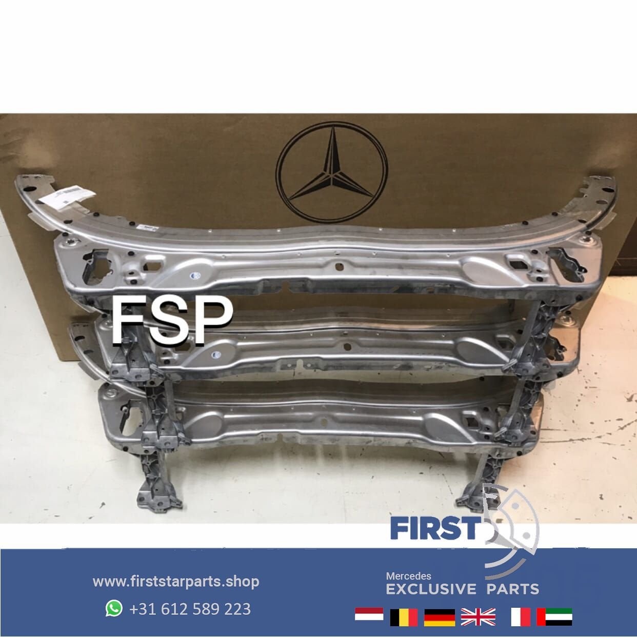 W205 voorfront A2056204201 Mercedes C Klasse 2019 aluminium, Gebruikt, -, Voor, Ophalen of Verzenden