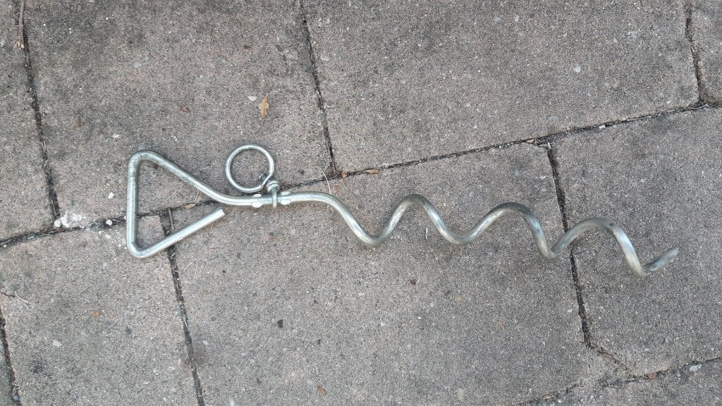 Grondpin hondenriem, Dieren en Toebehoren, Ophalen, Gebruikt