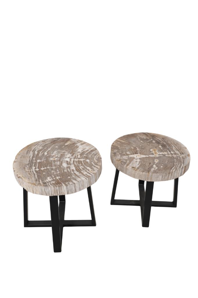 versteend houten salontafel SET, Huis en Inrichting, Tafels | Salontafels, Nieuw, Minder dan 50 cm, Minder dan 50 cm, Minder dan 50 cm