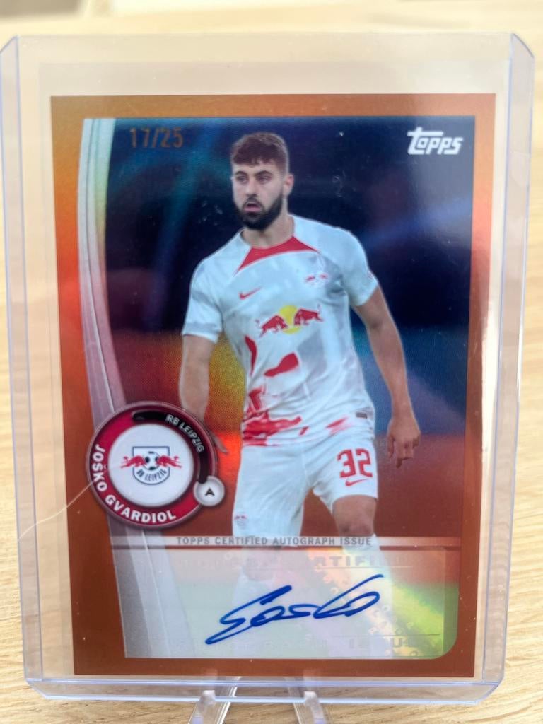 Josko Gvardiol Topps Certified Autograph Issue 17/25, Ophalen of Verzenden, Zo goed als nieuw