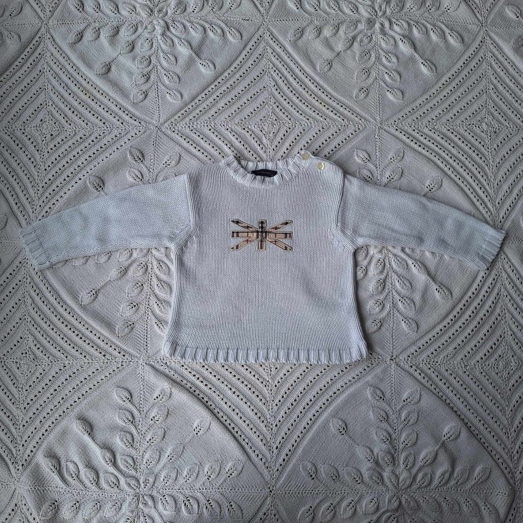 Burberry trui wit 92, Verzenden, Zo goed als nieuw, Jongen, Trui of Vest