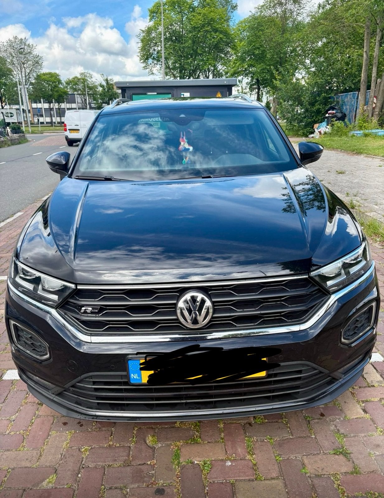 Volkswagen T-Roc 1.5 TSI 150pk 7-DSG 2019 Zwart, 1498 cc, Zwart, 4 cilinders, Leder en Stof