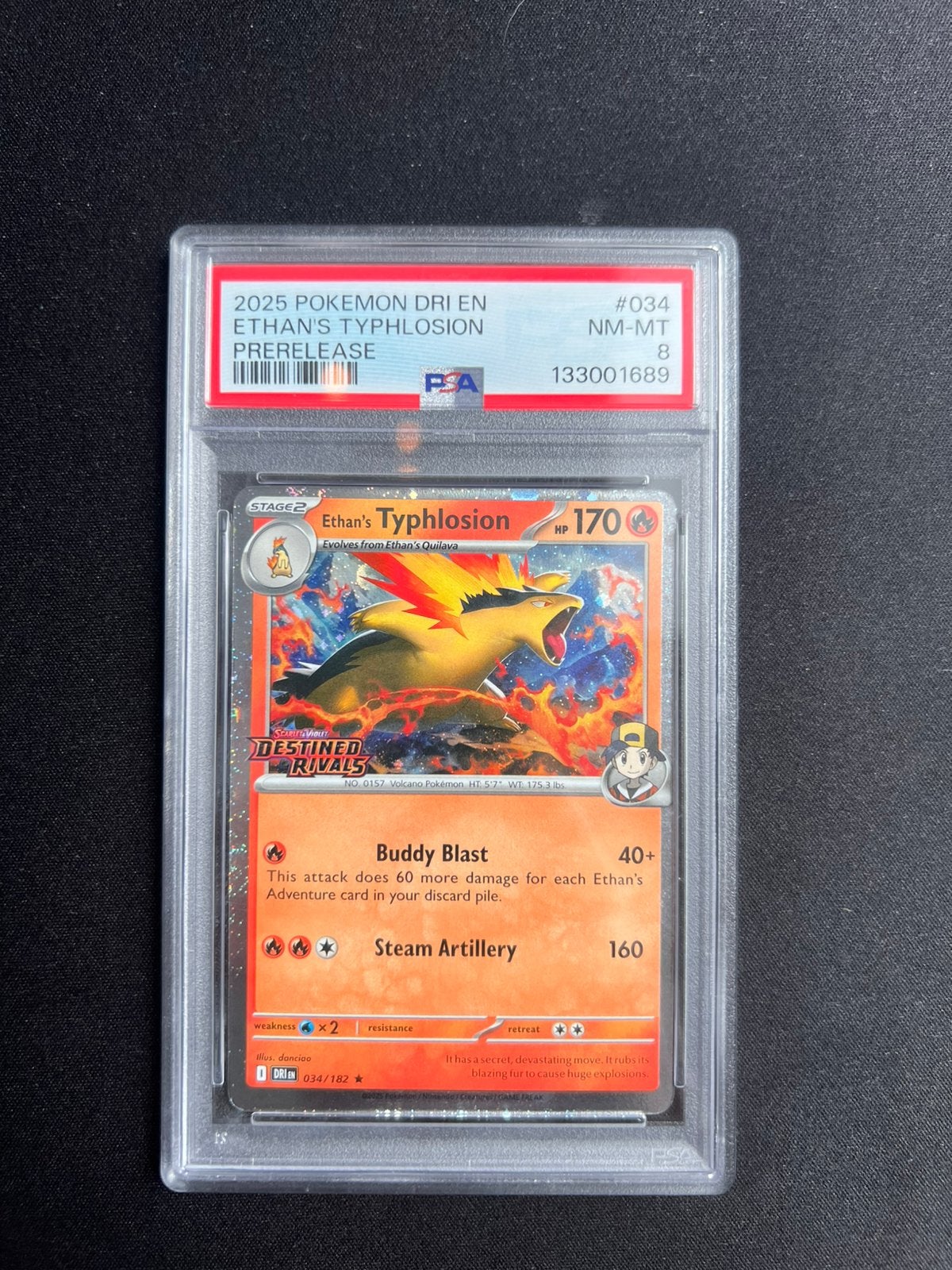 Ethan's Typhlosion (xDRI 034), Ophalen of Verzenden, Zo goed als nieuw