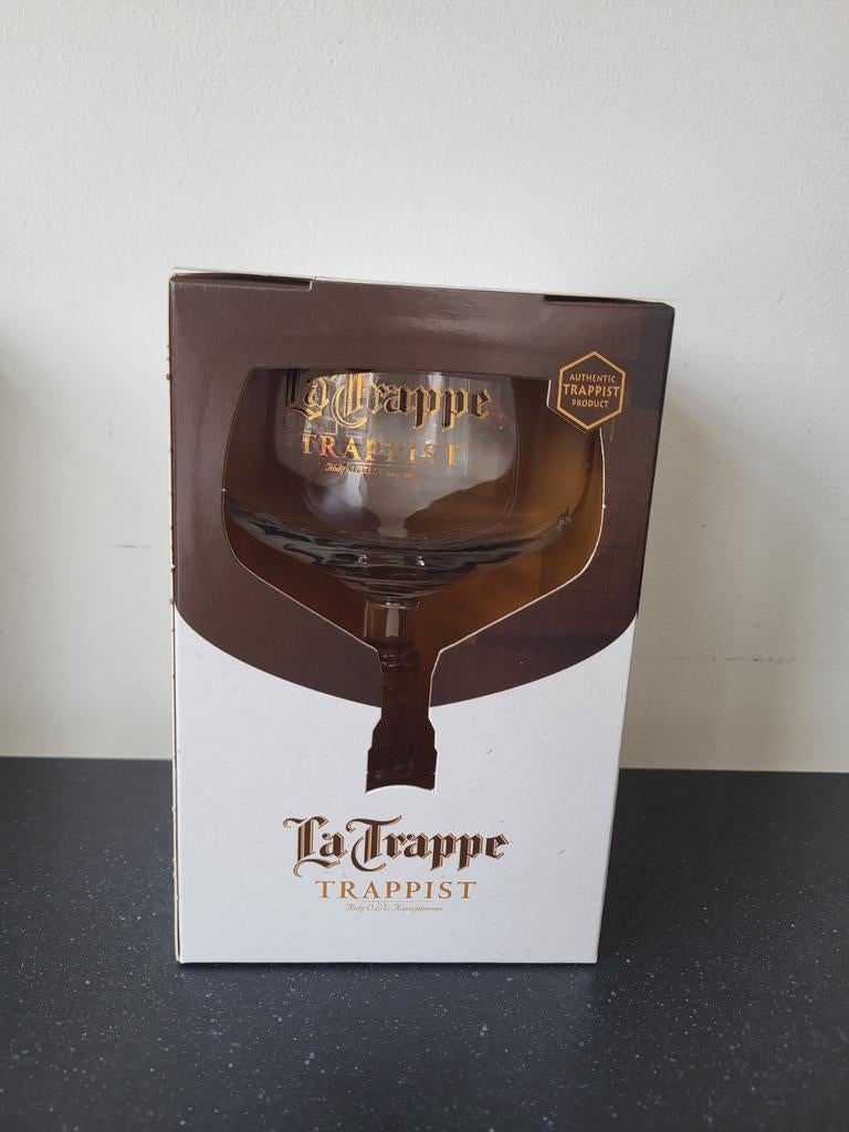 La Trappe Trappist Bierglas in geschenkverpakking, Verzamelen, Biermerken, Ophalen of Verzenden, Nieuw, La Trappe