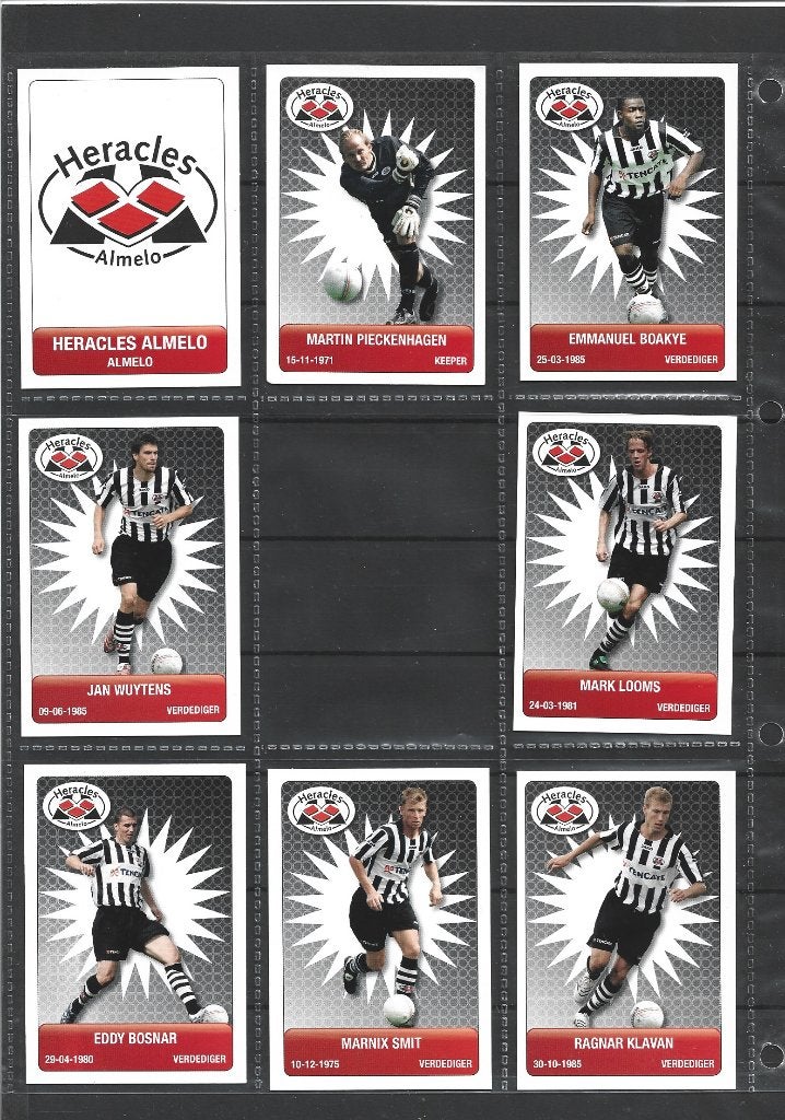 Voetbal plaatjes Heracles  Plus Official Partner Eredivisie, Ophalen of Verzenden, Zo goed als nieuw, Overige binnenlandse clubs
