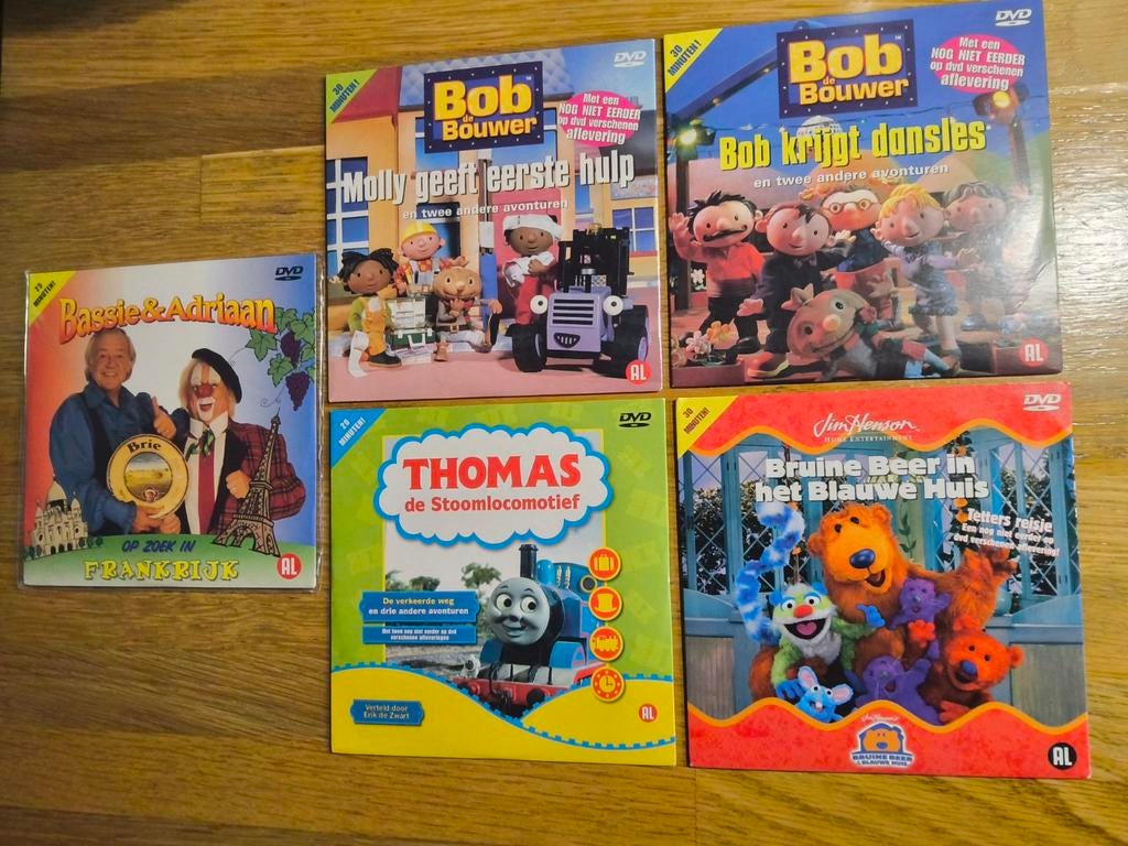 DVD Kindercollectie: Bob de Bouwer, Bassie & Adriaan, etc., Cd's en Dvd's, Dvd's | Kinderen en Jeugd, Gebruikt, Alle leeftijden