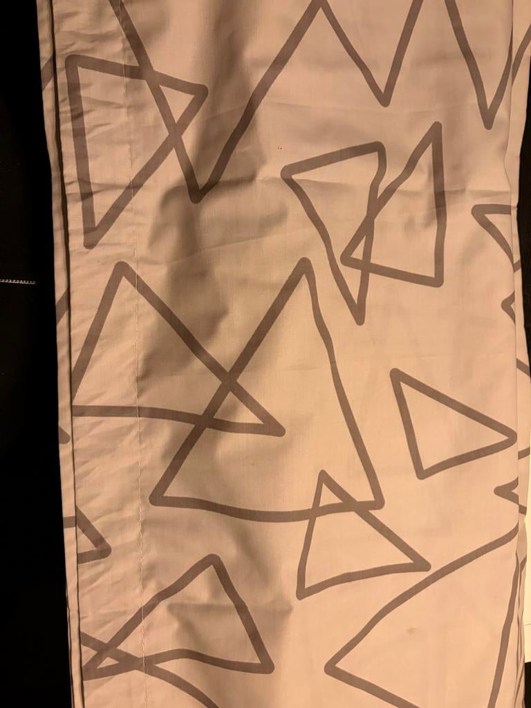 Ventura voortent gordijnen - 8 stuks, Gebruikt, 100 tot 150 cm, Grijs, 50 tot 100 cm