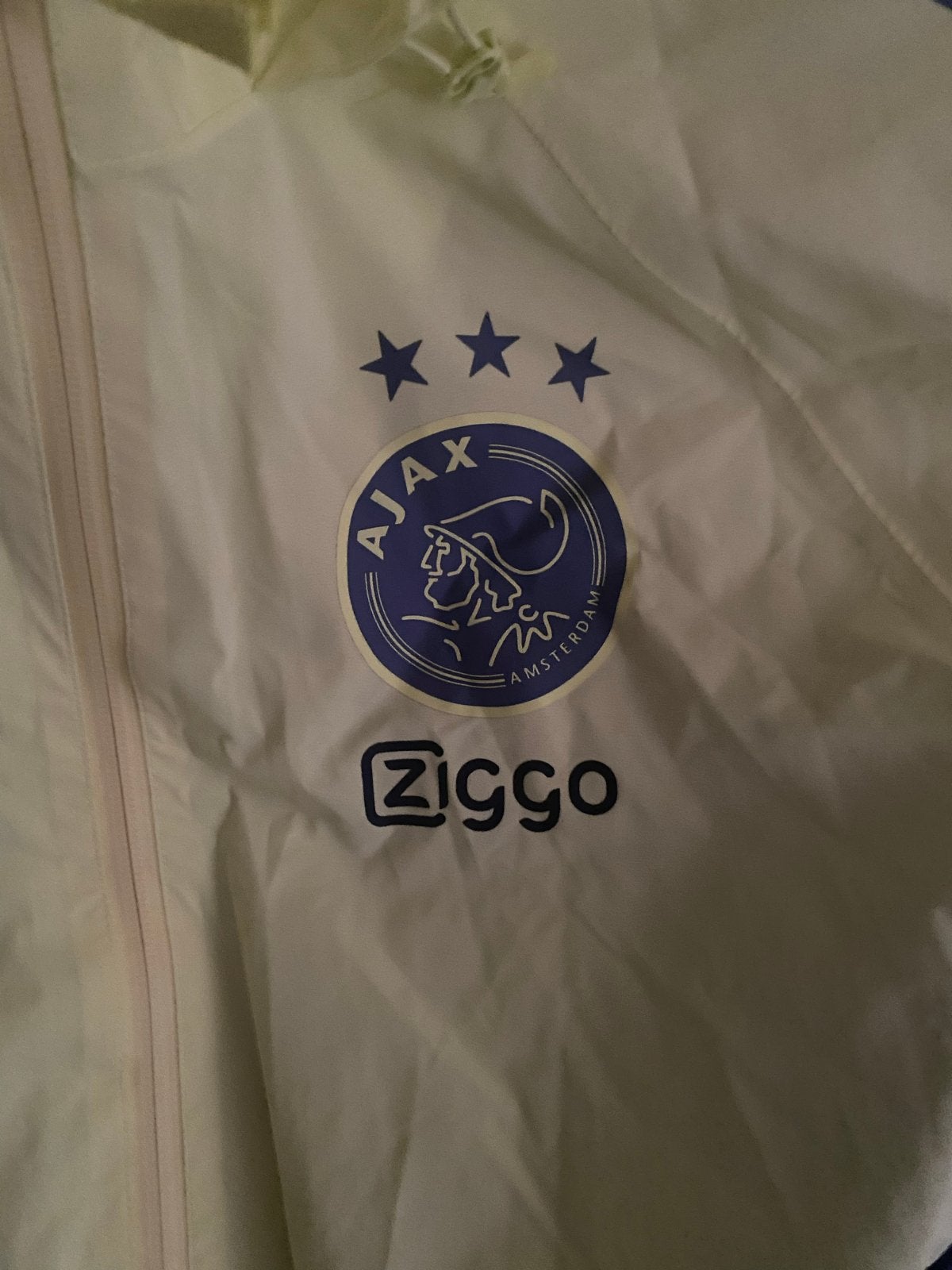 Ajax trainingsjack maat M, Maat 38/40 (M), Geel, Ophalen of Verzenden, Fitness of Aerobics