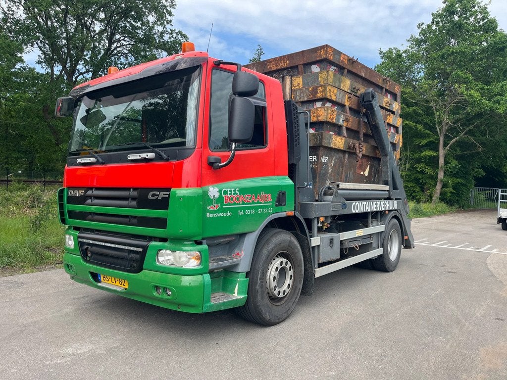 DAF CF 75 CF 75 portaalarmsysteem Hyva 326000 km incl 5 x6 m, Euro 5, Achterwielaandrijving, DAF, 256 pk