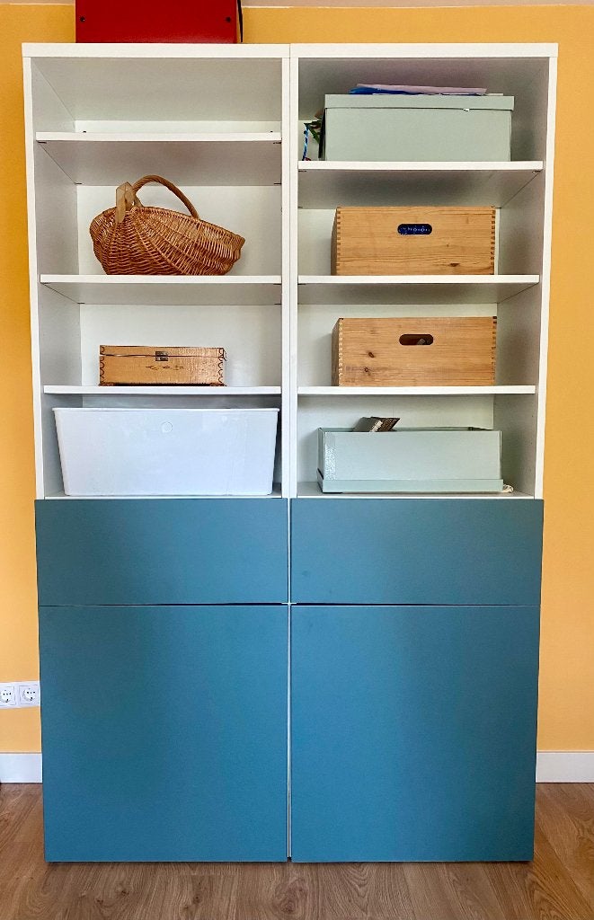 Besta kast, Ophalen, 100 tot 150 cm, Met lade(s), Zo goed als nieuw