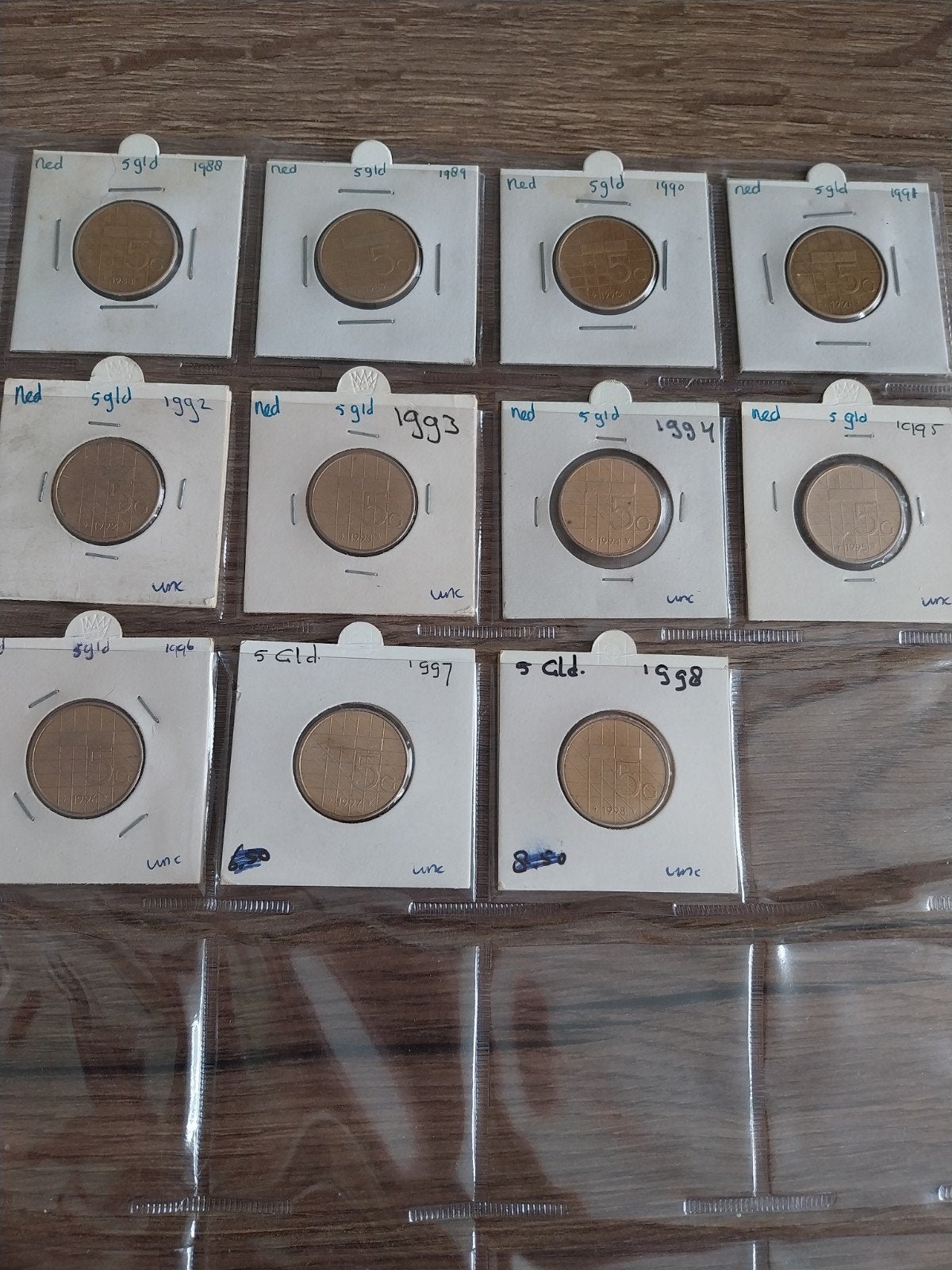 Collectie Nederlandse 5 Gulden Munten (1988-1998), Postzegels en Munten, Munten | Nederland, Ophalen of Verzenden, Koningin Beatrix