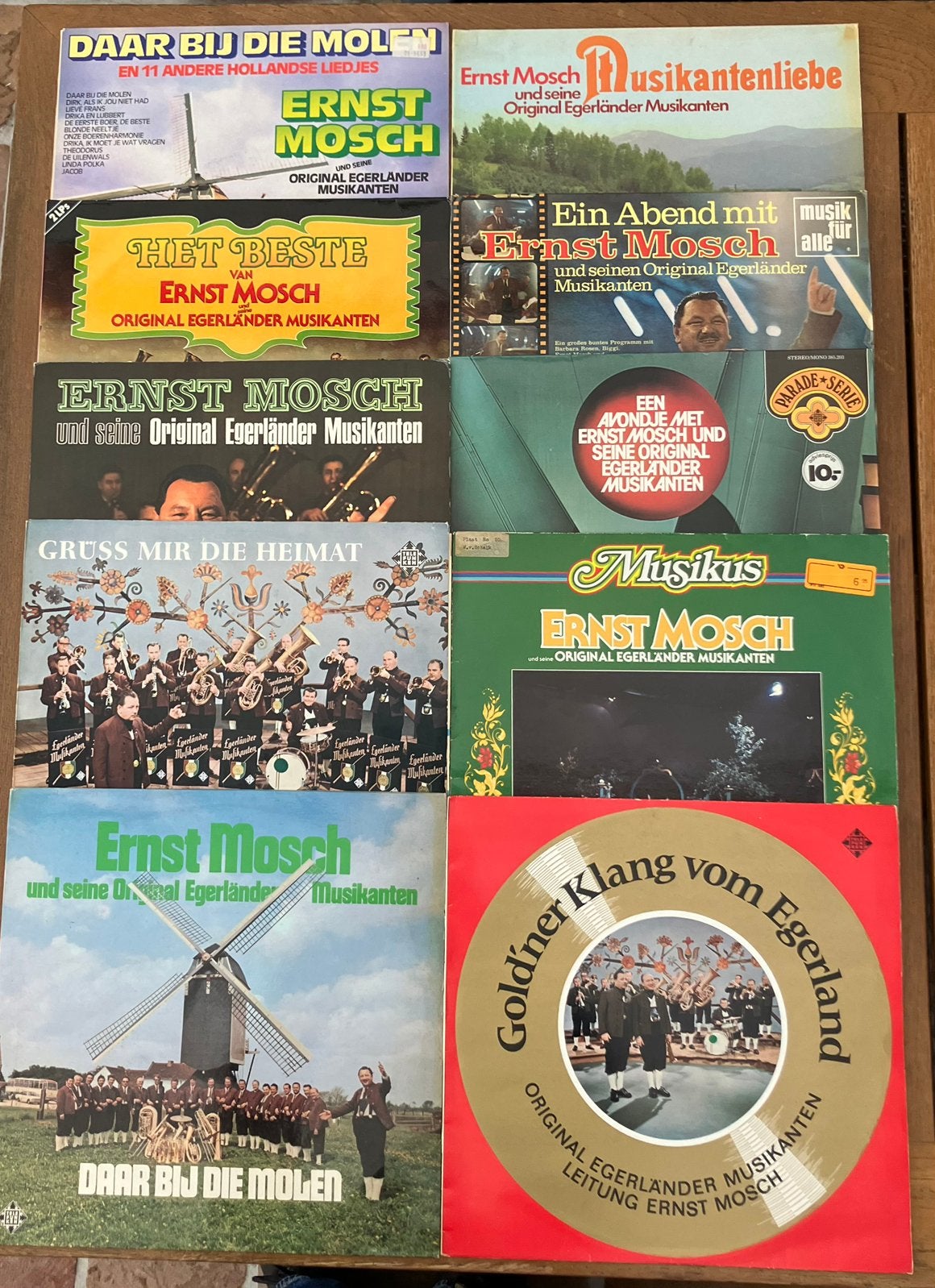 10 x Ernst Mosch Und Seine Original Egerländer Musikanten, LP, Traditioneel en Volksmuziek, Ophalen of Verzenden, Zo goed als nieuw