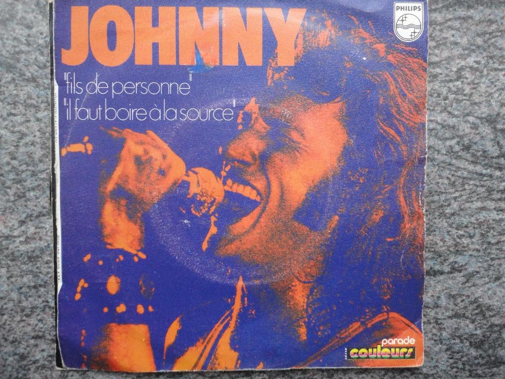 Johnny Hallyday - Fils de personne France 1971 FH, Cd's en Dvd's, Gebruikt, 7 inch, Single, Ophalen of Verzenden