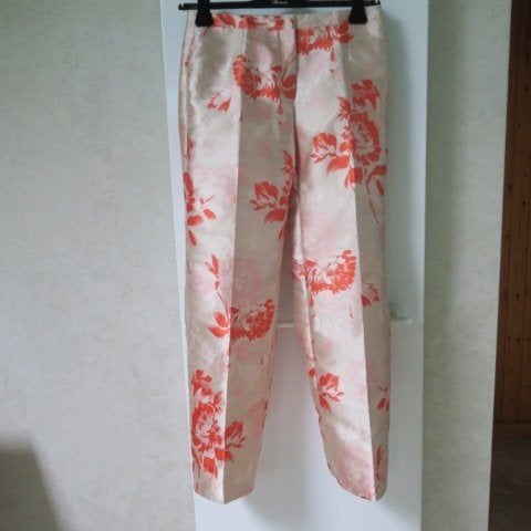 Geklede broek nieuw print oranje beige Natan mt 40, Maat 38/40 (M), Meerkleurig, Nieuw, Ophalen of Verzenden