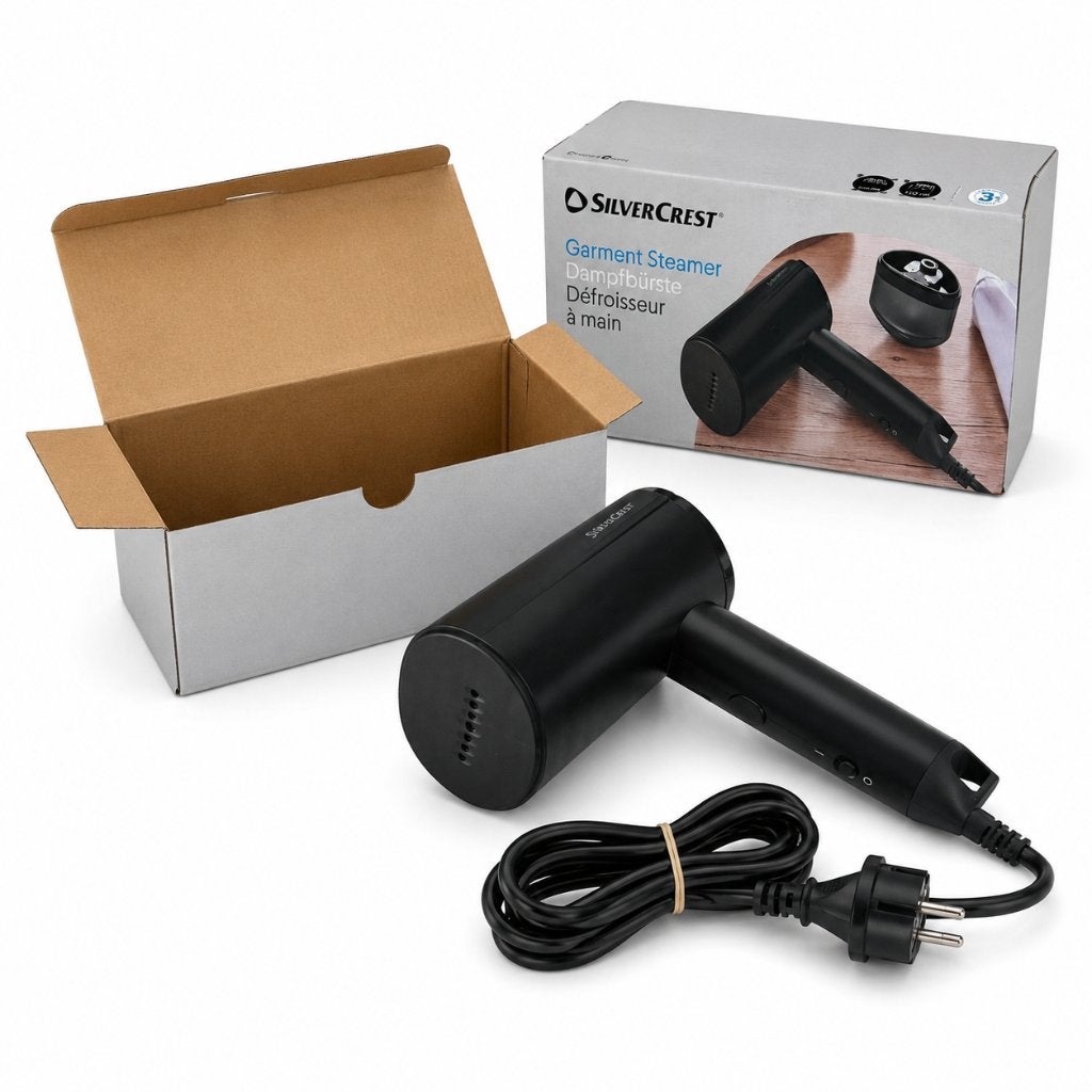 SilverCrest Kledingstomer / Handstomer – Compact & Zwart, Witgoed en Apparatuur, Stoomapparaten, ., Ophalen of Verzenden, Zo goed als nieuw