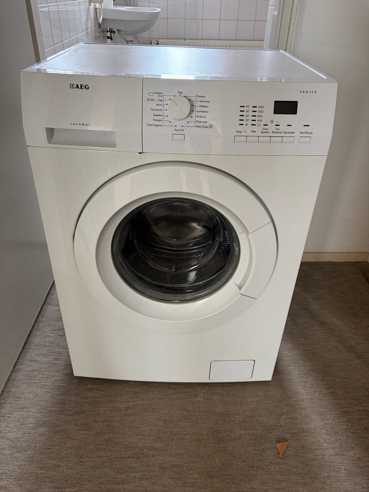 AEG Lavamat Protex Wasmachine - Model L62400FL, Witgoed en Apparatuur, AEG, Gebruikt, Ophalen of Verzenden, Voorlader