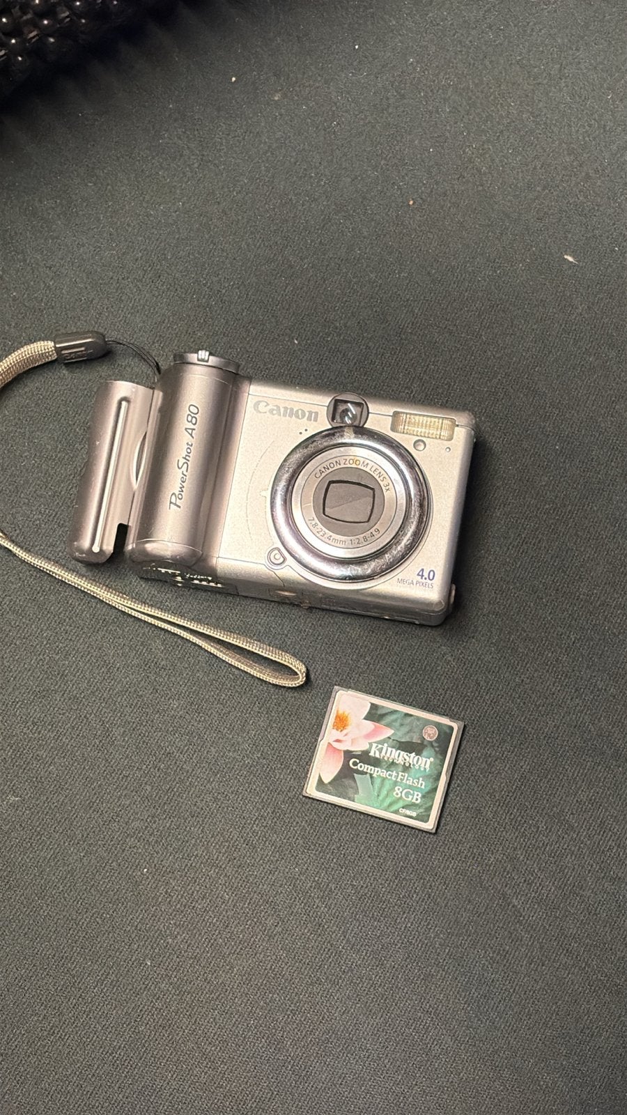 Canon PowerShot A80 Compactcamera - Defect met gloed op sche, Geheugenkaart, Canon, Ophalen of Verzenden, Compactcamera